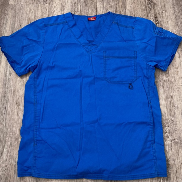 Blue Scrub Top - Picture 1 of 4